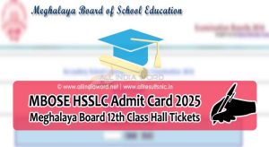 Meghalaya Board 12th Class Admit Card 2025